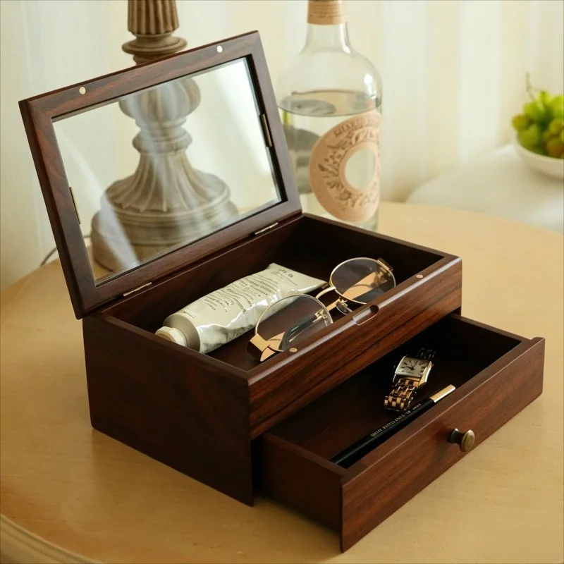 Retro Jewelry Storage Box Luxury Watch Display Boxes Multifunctional Organizer Packaging Case Wooden Two Layers Collection Case
Retro Jewelry Storage Box Luxury Watch Display Boxes Multifunctional Organizer Packaging Case Wooden Two Layers Collection Case