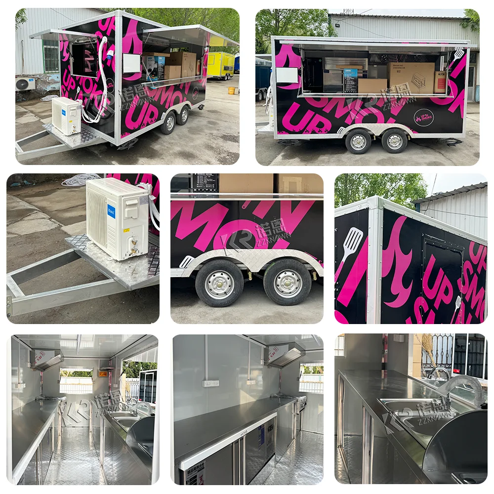 4m Square Trailer High Quality Food Cart Mobile BBQ Trailer Coffee Truck Ice Cream Cart Fast Food Trailers Fully Equipped
4m Square Trailer High Quality Food Cart Mobile BBQ Trailer Coffee Truck Ice Cream Cart Fast Food Trailers Fully Equipped