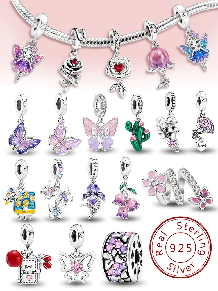 925 Sterling Silver Fashion Sunflower Butterfly Series Charms Beads Fit Original Bracelet Bangle High Quality DIY Jewelry
925 Sterling Silver Fashion Sunflower Butterfly Series Charms Beads Fit Original Bracelet Bangle High Quality DIY Jewelry