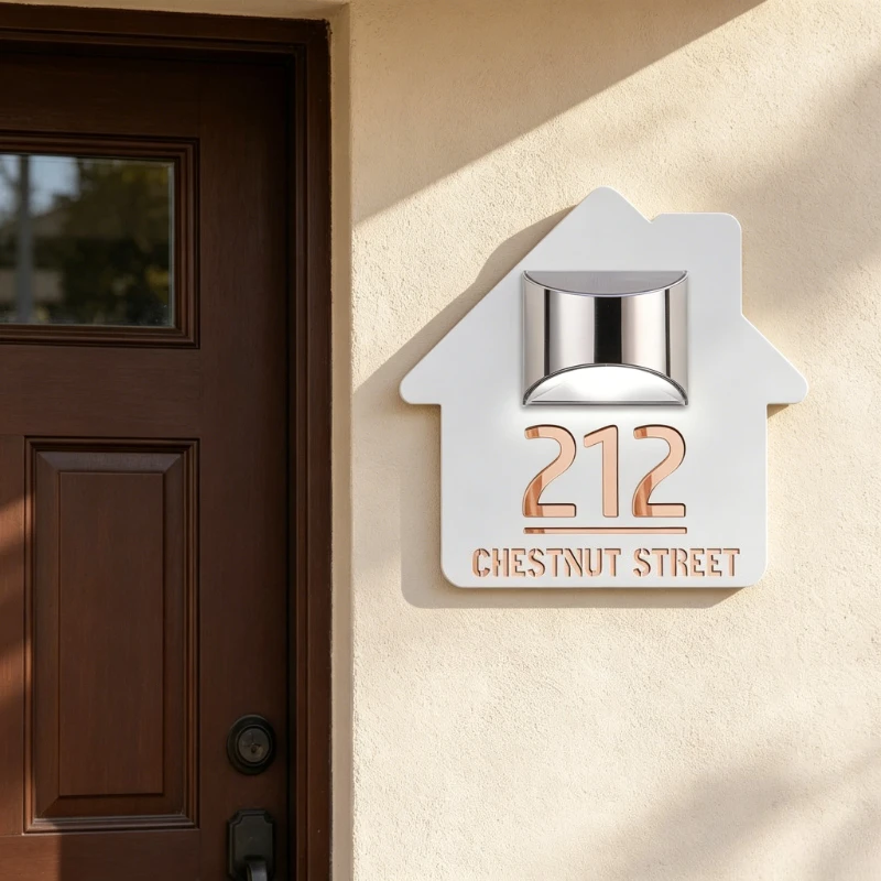 Modern Solar Lighted Oval House Number Sign Personalized Custom Acrylic Address Plaque Waterproof Outdoor Yard Home Hotel Wall
Modern Solar Lighted Oval House Number Sign Personalized Custom Acrylic Address Plaque Waterproof Outdoor Yard Home Hotel Wall