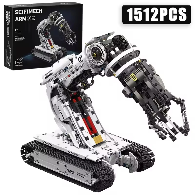 Technical 1648Pcs Science Fiction Programming Robotic Arm Building Blocks High Tech Engineering Car Bricks Toys Kids Adult Gift
Technical 1648Pcs Science Fiction Programming Robotic Arm Building Blocks High Tech Engineering Car Bricks Toys Kids Adult Gift