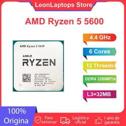AMD Ryzen 5 5600 6 Core 12 Thread Processor Socket AM4 65W DDR4 Desktop 3.5GHz 7NM CPU Processador Suitable for Video Editing AMD Ryzen 5 5600 6 Core 12 Thread Processor Socket AM4 65W DDR4 Desktop 3.5GHz 7NM CPU Processador Suitable for Video Editing