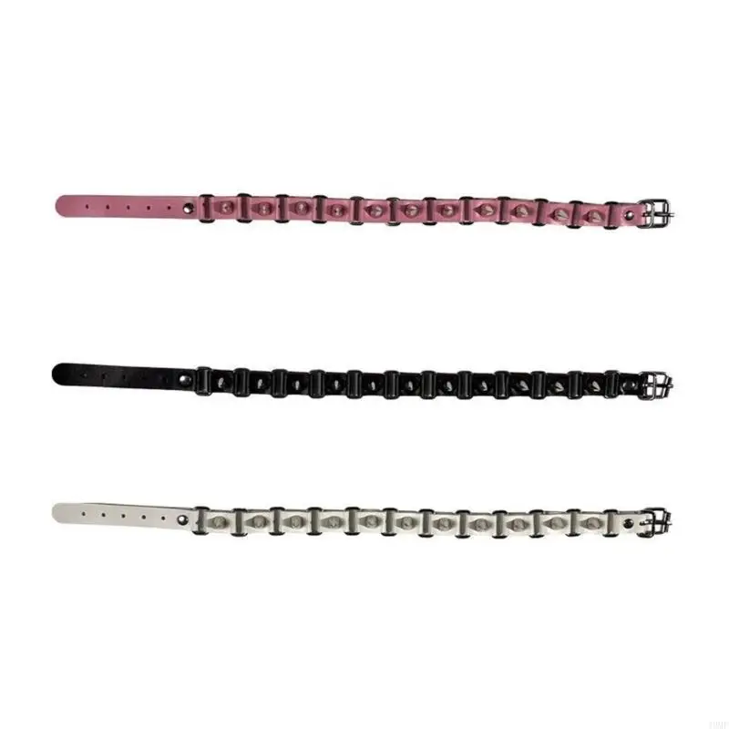 49MF Gothic Rivet Choker Necklace Leather Choker Necklace Women Halloween Jewelry
49MF Gothic Rivet Choker Necklace Leather Choker Necklace Women Halloween Jewelry