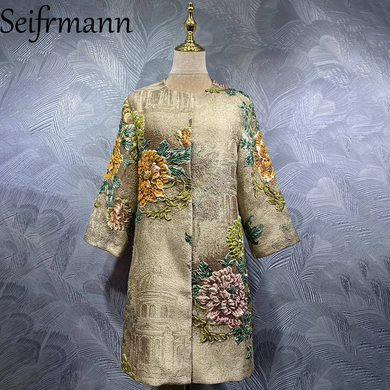 Seifrmann 2026 Summer Women's clothing New Fashionable Round Neck Long Sleeve Nail Bead Jacquard Long Coat
Seifrmann 2026 Summer Women's clothing New Fashionable Round Neck Long Sleeve Nail Bead Jacquard Long Coat