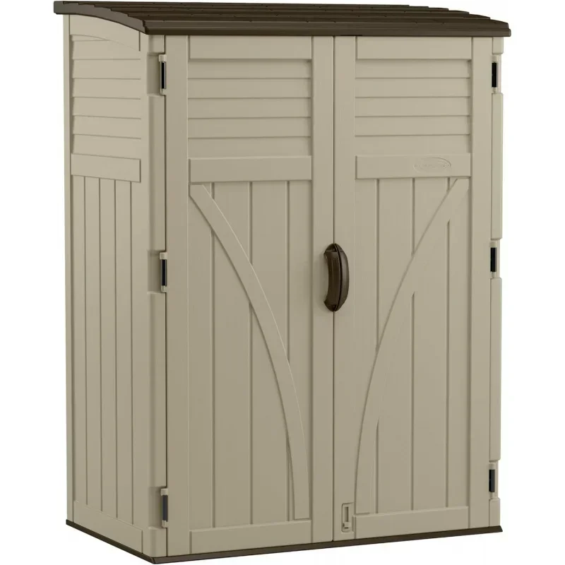 54 Cubic Feet Vertical Storage Shed with Durable Plastic Construction,Multiple Wall Panels and Ample Space for Outdoor
54 Cubic Feet Vertical Storage Shed with Durable Plastic Construction,Multiple Wall Panels and Ample Space for Outdoor