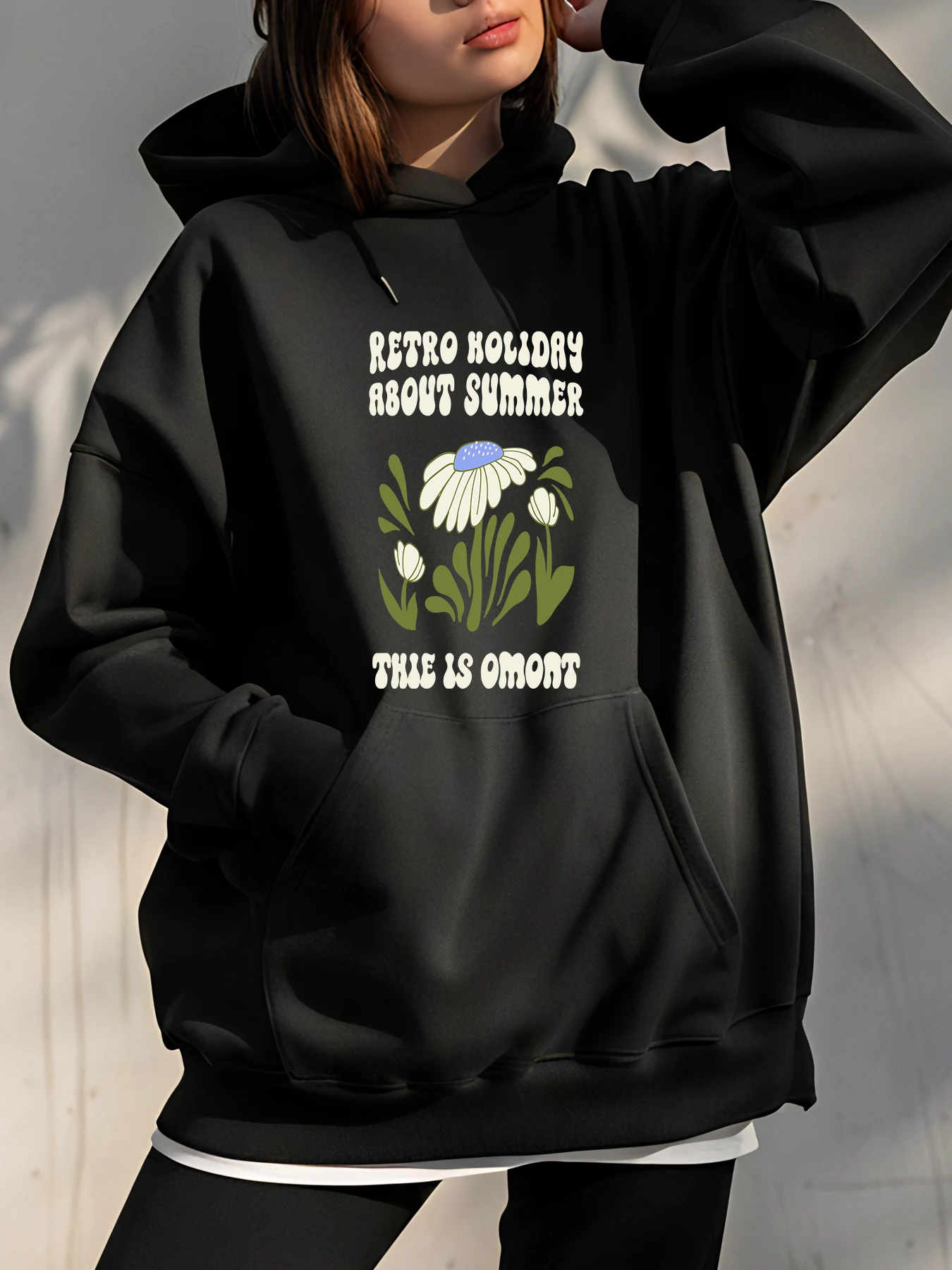 Ретро праздничная летняя толстовка с цветочным принтом, женская повседневная уличная толстовка унисекс, большой топ с капюшоном на осень-зиму
Ретро праздничная летняя толстовка с цветочным принтом, женская повседневная уличная толстовка унисекс, большой топ с капюшоном на осень-зиму