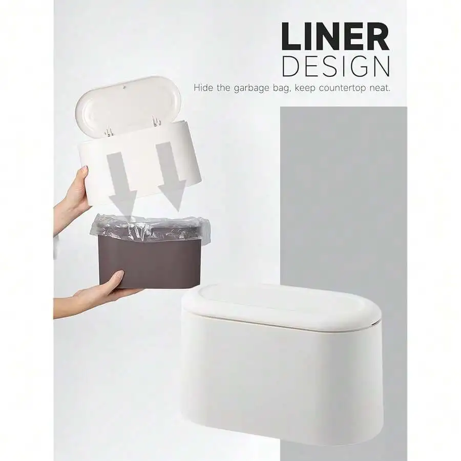 Mini Trash Can With Lid Removable Small Garbage Bin For Countertop Bathroom Office Kitchen Desk White
Mini Trash Can With Lid Removable Small Garbage Bin For Countertop Bathroom Office Kitchen Desk White
