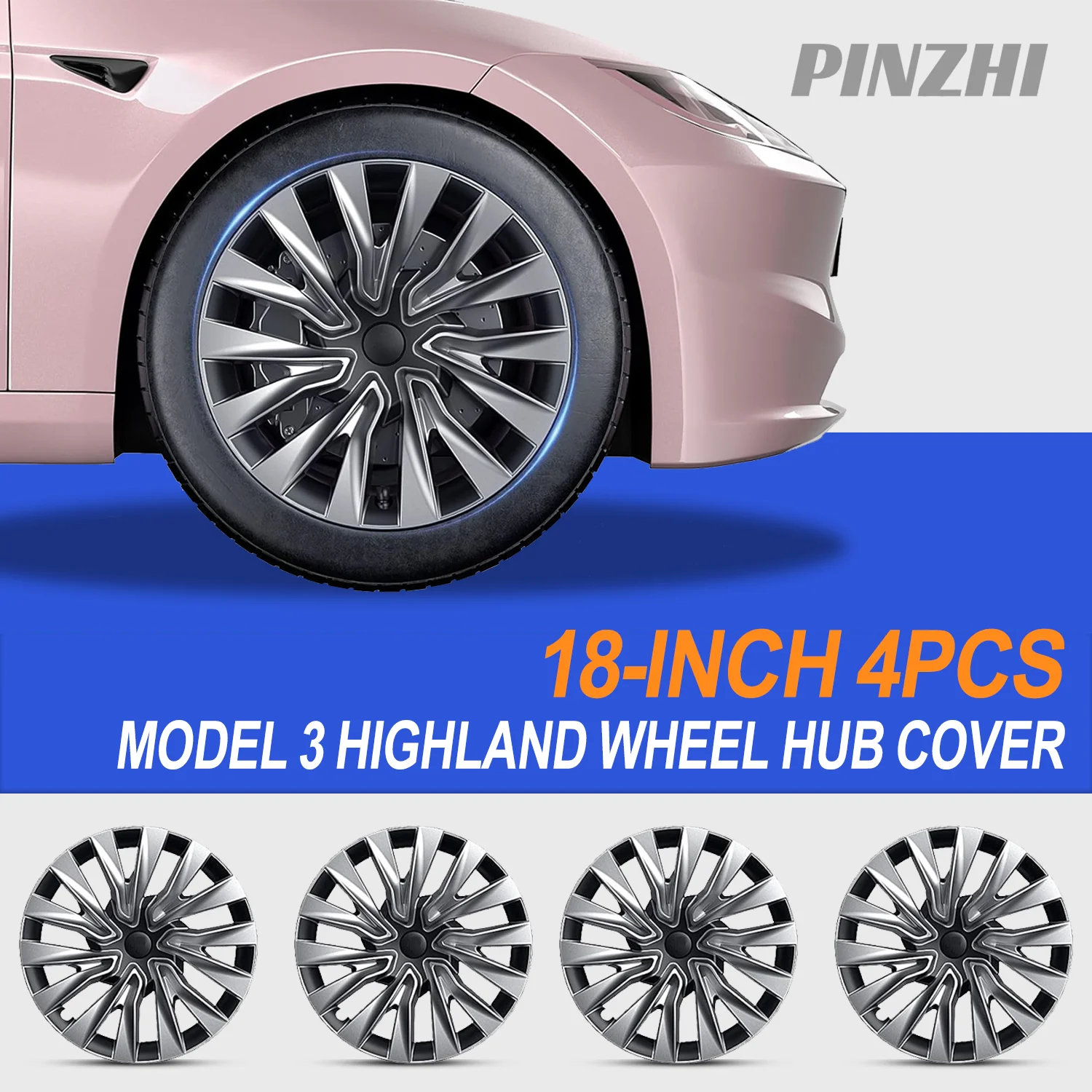 2023-2025 For 4PCS Wheel Cover Design For Tesla Model 3 Highland 18 Inch Hubcaps Turbine Style Hub Caps Replacement Accessories
2023-2025 For 4PCS Wheel Cover Design For Tesla Model 3 Highland 18 Inch Hubcaps Turbine Style Hub Caps Replacement Accessories