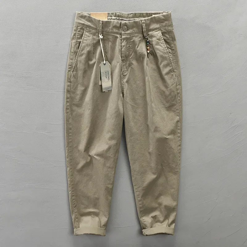 Японские брюки-карго для мужчин, весенне-летние, повседневные, из чистого хлопка, удобные, с микроэластаном, рабочие брюки, модные мужские брюки
Японские брюки-карго для мужчин, весенне-летние, повседневные, из чистого хлопка, удобные, с микроэластаном, рабочие брюки, модные мужские брюки