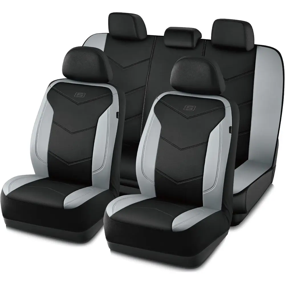 Memory oam Seat Covers,Leather Car Seat Covers, Comort & Support Seat Coversull Sets,Compatible, Automotive Unil it Most or SUVs
Memory oam Seat Covers,Leather Car Seat Covers, Comort & Support Seat Coversull Sets,Compatible, Automotive Unil it Most or SUVs