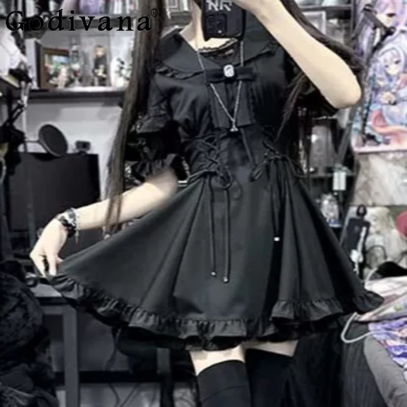 Large Size Summer New Japanese Sweet Navy Collar Short Sleeve Dress Fashion High Waist A-line Versatile Age-reducing Dresses
Large Size Summer New Japanese Sweet Navy Collar Short Sleeve Dress Fashion High Waist A-line Versatile Age-reducing Dresses