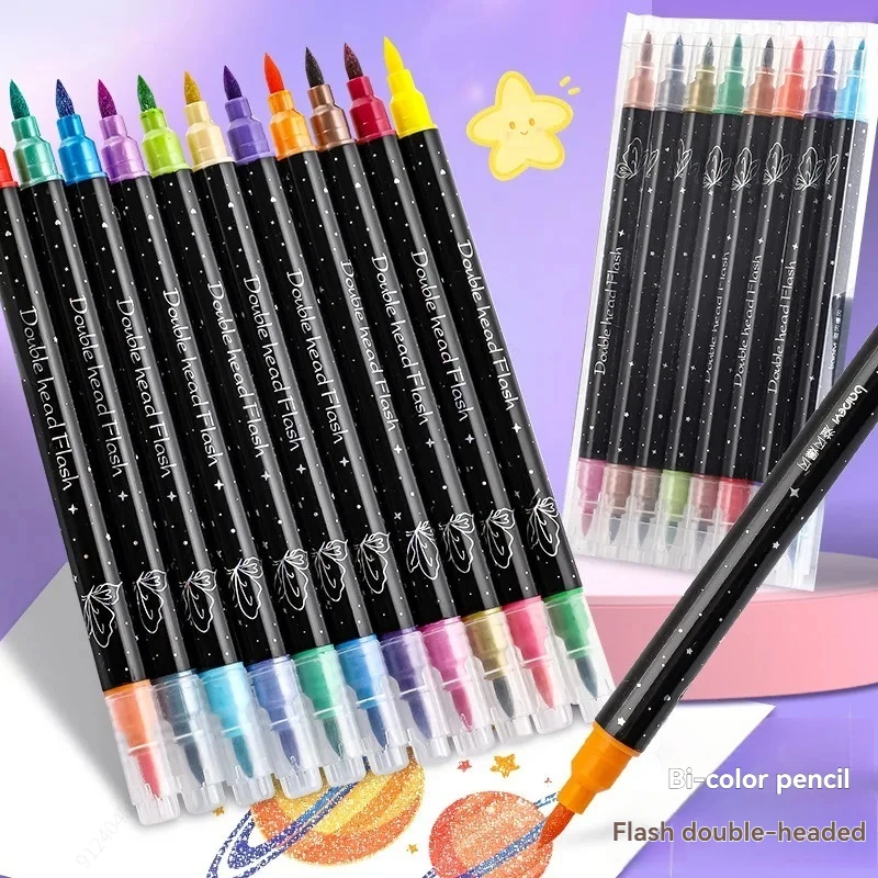 6-24 Pcs Double Tips Glitter Acrylic Markers Paint Pens Sparkly And Shiny for Rock Painting Stone Ceramic Glass Wood Fabric
6-24 Pcs Double Tips Glitter Acrylic Markers Paint Pens Sparkly And Shiny for Rock Painting Stone Ceramic Glass Wood Fabric