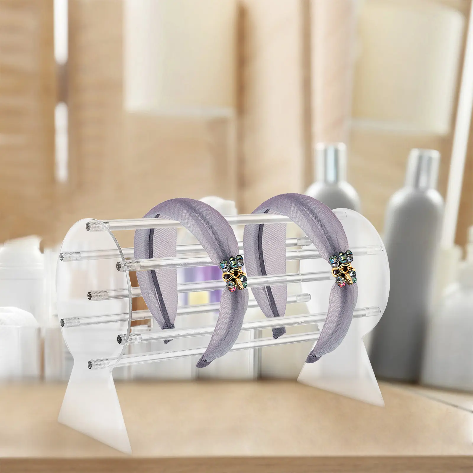 Headbands Display Rack Acrylic Jewelry Stand For Retail Shop Headband Organizer Storage Rack Hair Accessories Holder
Headbands Display Rack Acrylic Jewelry Stand For Retail Shop Headband Organizer Storage Rack Hair Accessories Holder