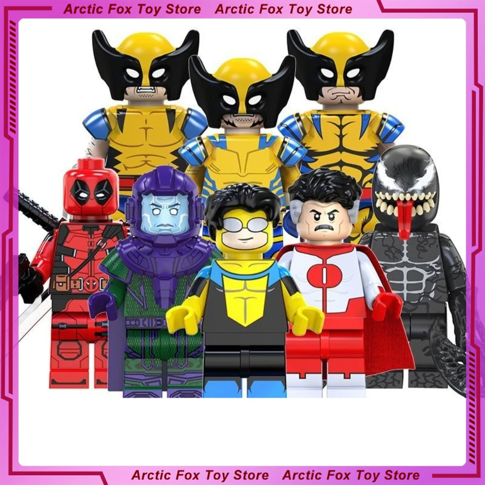 Marvel Wolverine Deadpool Kang The Conqueror Riot Peripheral PVC Model Building Blocks Desktop Decoration Ornaments Gift Toy Kid
Marvel Wolverine Deadpool Kang The Conqueror Riot Peripheral PVC Model Building Blocks Desktop Decoration Ornaments Gift Toy Kid