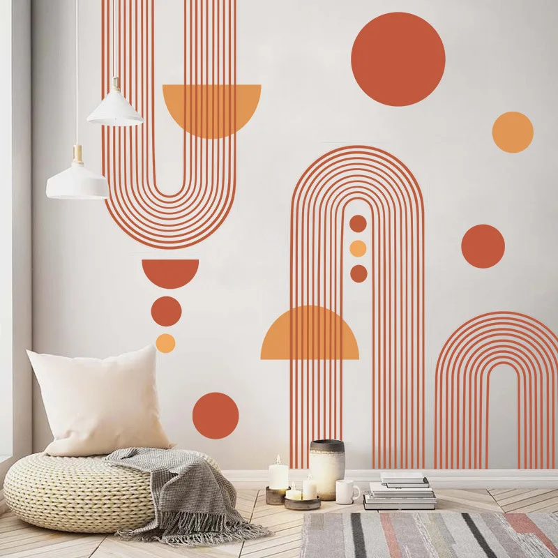 Boho Arch Wall Stickers Bohemian Geometric Line Decals Minimalist Living Room Sofa Background Decoration Removable PVC Wallpaper
Boho Arch Wall Stickers Bohemian Geometric Line Decals Minimalist Living Room Sofa Background Decoration Removable PVC Wallpaper