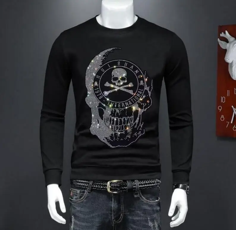 Men's winter hoodies Luxury Streetwear sweatshirt Solid Color warm Wear Rhinestones Tops
Men's winter hoodies Luxury Streetwear sweatshirt Solid Color warm Wear Rhinestones Tops