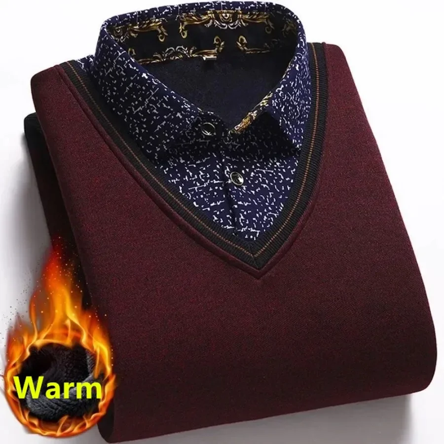 2025 New Men's Autumn Winter Knitted Sweaters Tops Men Business Casual Pullovers Good Quality Thicker Warm Fake Two Sweaters 4XL
2025 New Men's Autumn Winter Knitted Sweaters Tops Men Business Casual Pullovers Good Quality Thicker Warm Fake Two Sweaters 4XL
