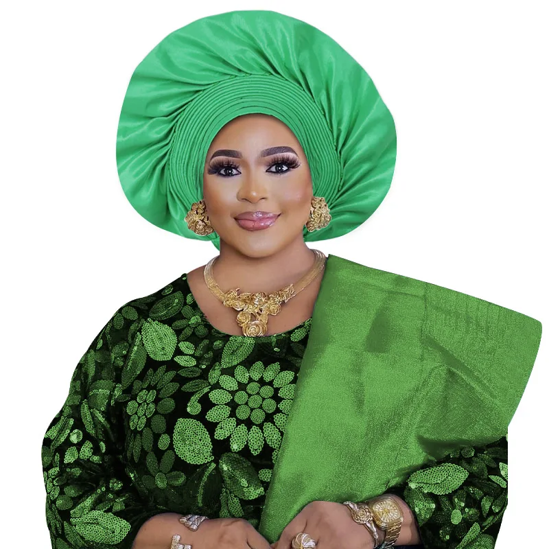 African Auto Gele Headties Already Made Turban Cap Women Nigerian Wedding Headgear Bonnet Hijab Hat Head Wrap Muslim Headscarf
African Auto Gele Headties Already Made Turban Cap Women Nigerian Wedding Headgear Bonnet Hijab Hat Head Wrap Muslim Headscarf