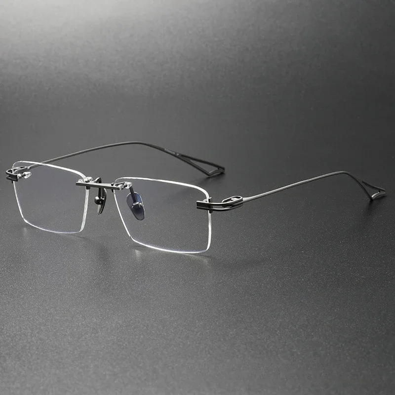 optical Pure Titanium Glasses Frame Men Rimless Square myopia Prescription Eyeglasses Frameless Women Japanese Eyewear
optical Pure Titanium Glasses Frame Men Rimless Square myopia Prescription Eyeglasses Frameless Women Japanese Eyewear