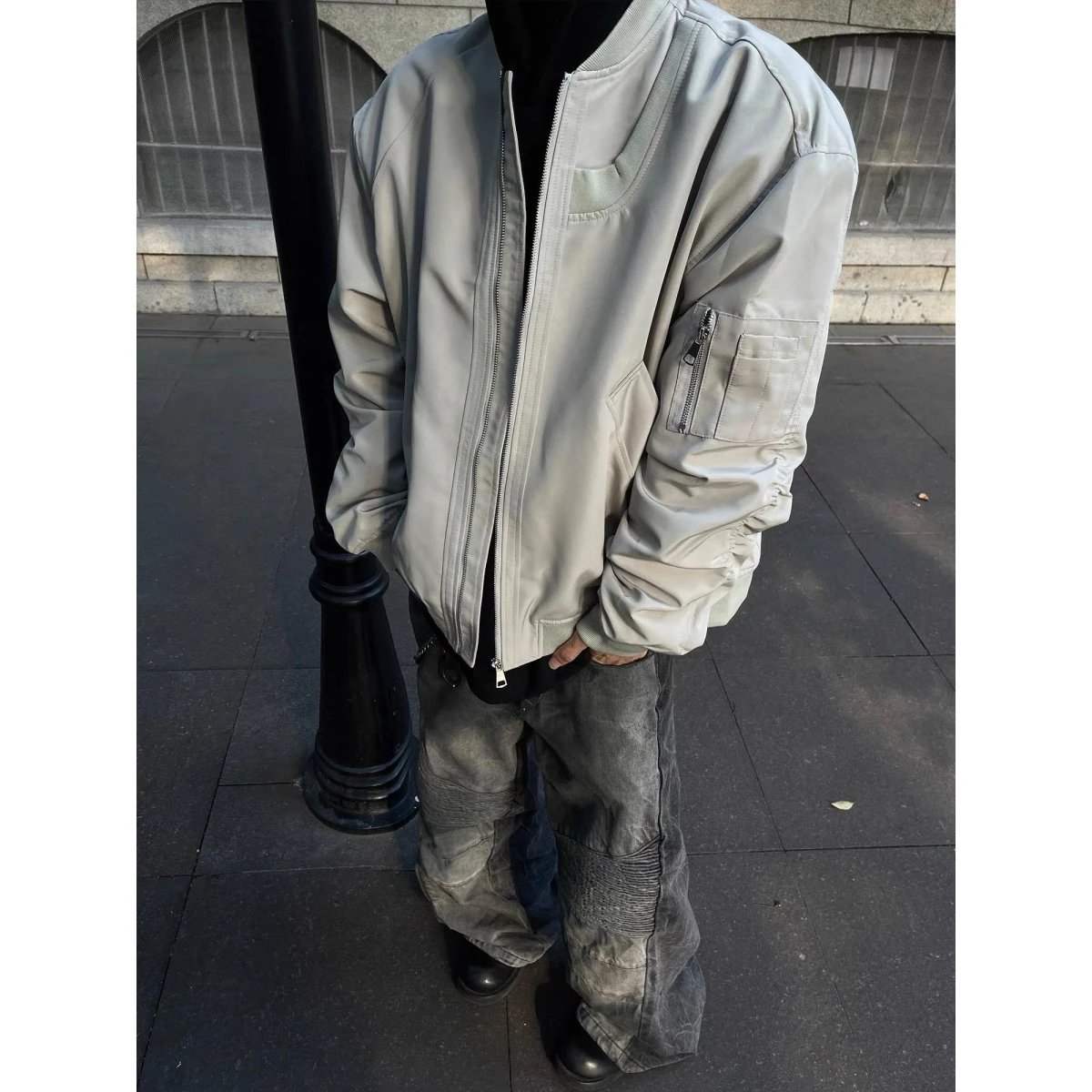 Loose Fit Men's Jaet Hip Hop Street Sle Hong Kong Faion Spring Autumn Outerwear Casual Harajuku Korean Trend Coat
Loose Fit Men's Jaet Hip Hop Street Sle Hong Kong Faion Spring Autumn Outerwear Casual Harajuku Korean Trend Coat