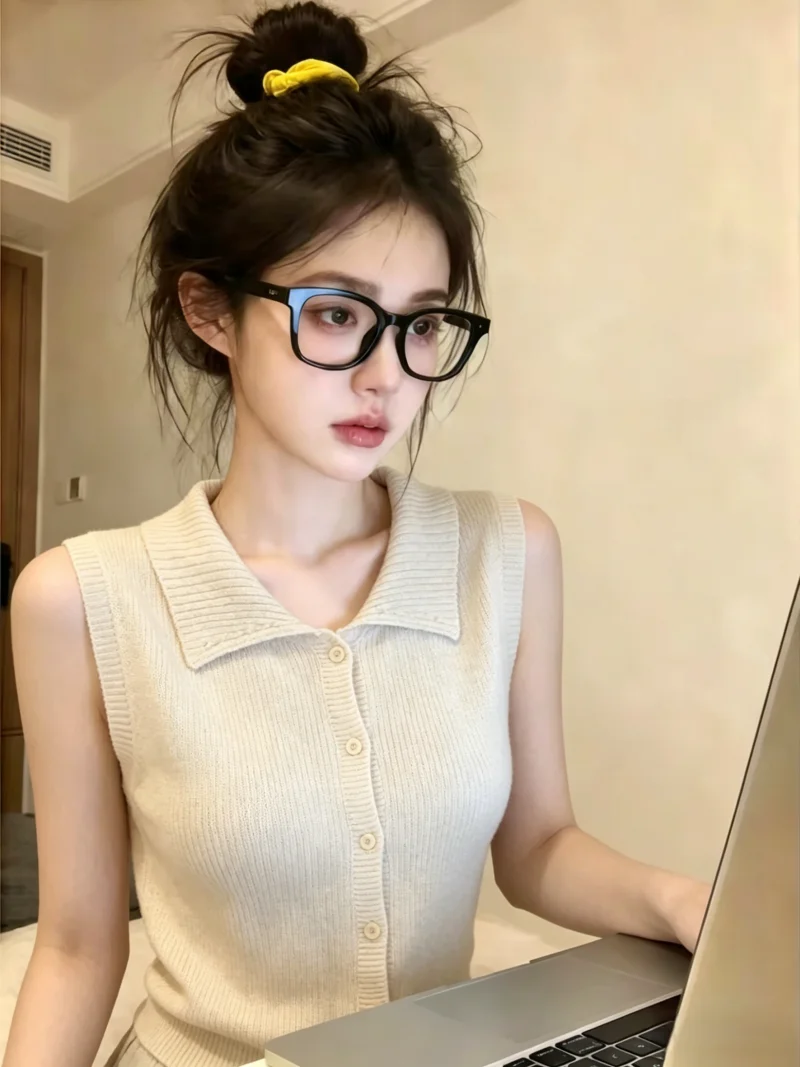 Retro Collar Sleeveless Knitted Open Cardigan Women's Summer New Simple Match All-Match Top Self-Keeping Style
Retro Collar Sleeveless Knitted Open Cardigan Women's Summer New Simple Match All-Match Top Self-Keeping Style