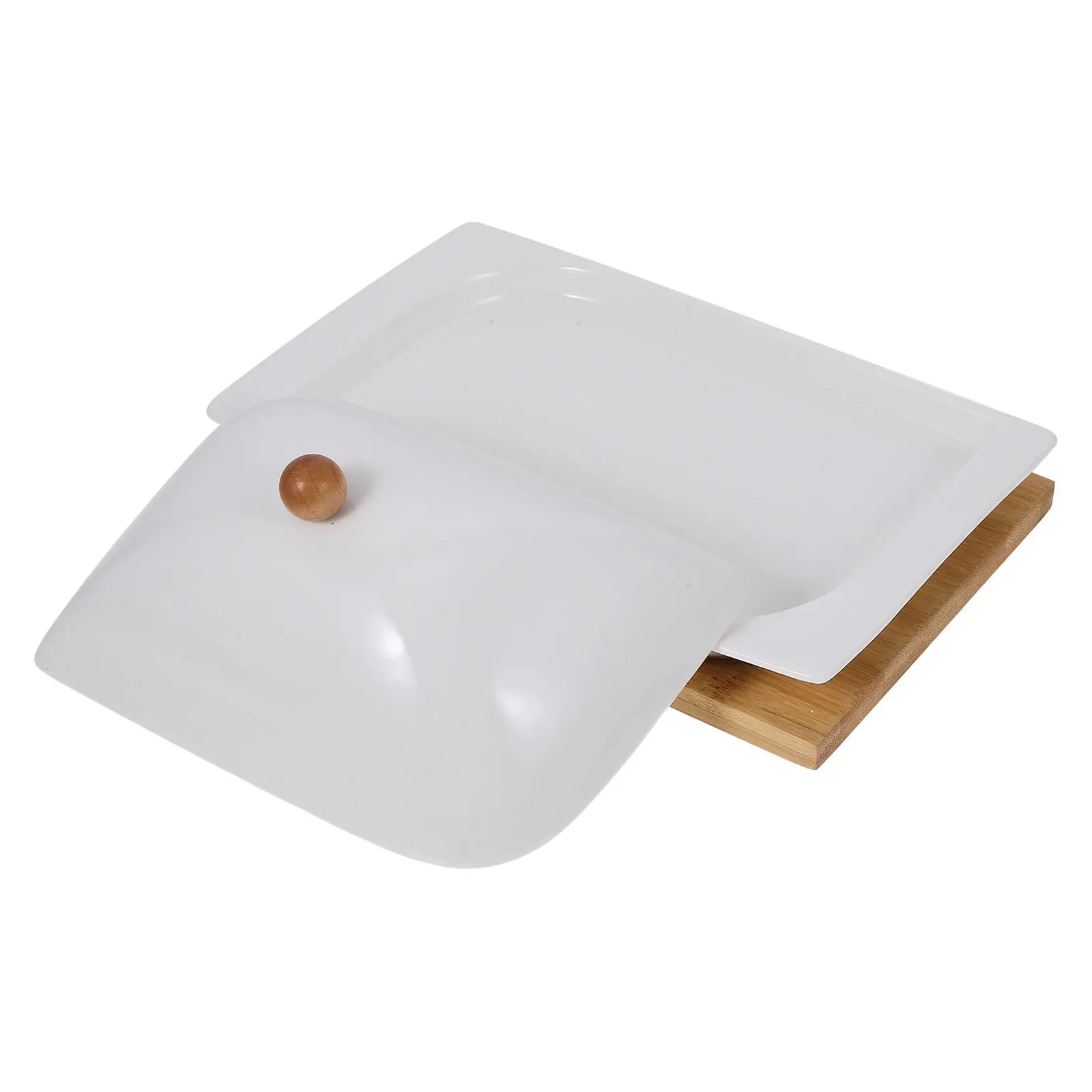 1Set Ceramic Butter Dish Wood Keeper Reusable Fresh Kitchen Cheese Storage Box Container Dish with Lid
1Set Ceramic Butter Dish Wood Keeper Reusable Fresh Kitchen Cheese Storage Box Container Dish with Lid