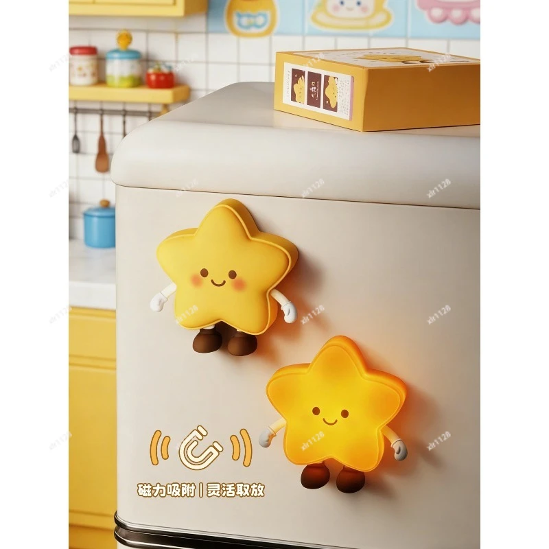 Motion Sensor LED Night Light Cartoon Figure Magnetic Refrigerator Wall Lamp Auto On
Motion Sensor LED Night Light Cartoon Figure Magnetic Refrigerator Wall Lamp Auto On