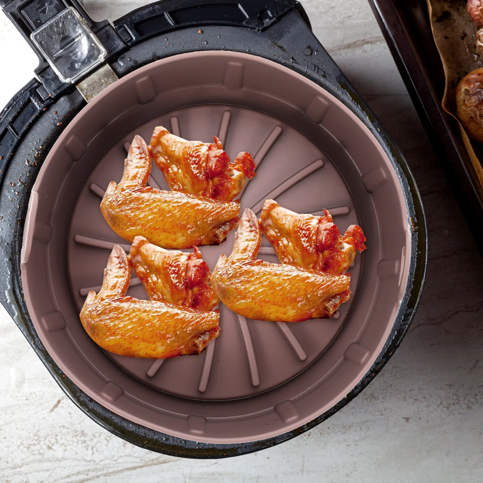 Reusable Premium Food-Grade Silicone Air Fryer Liner for Basket Non-Stick Easy-Clean Baking Mat Air Fryer Accessories Oven Liner
Reusable Premium Food-Grade Silicone Air Fryer Liner for Basket Non-Stick Easy-Clean Baking Mat Air Fryer Accessories Oven Liner