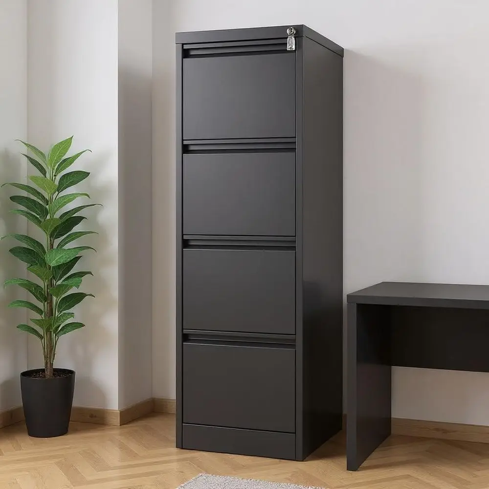 Steel Lockable File Cabinet for Home Office, Living Room, Letter/A4/Legal Size, Black
Steel Lockable File Cabinet for Home Office, Living Room, Letter/A4/Legal Size, Black