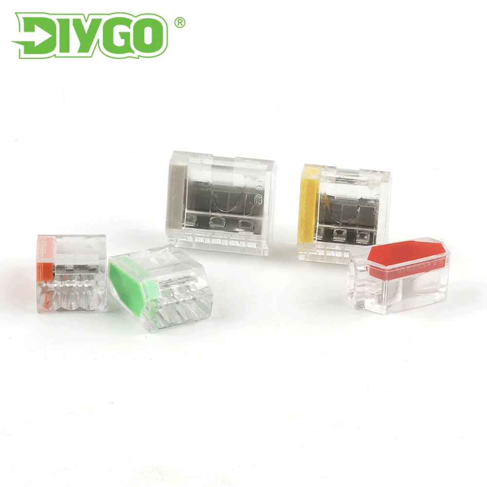25Pcs 2/3/4/5 Pin Mini Fast Push-in Conductor Wiring Connector Terminal Block Compact Wire Connector AWG18-12 DIY GO
25Pcs 2/3/4/5 Pin Mini Fast Push-in Conductor Wiring Connector Terminal Block Compact Wire Connector AWG18-12 DIY GO
