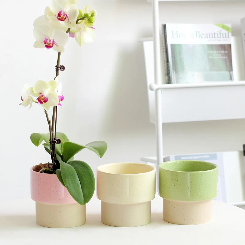 Simple Colorful Flower Pot Succulent Pot Ceramic Planter Home Decor Desktop Ornaments Bonsai Plant Pot Garden Decoration
Simple Colorful Flower Pot Succulent Pot Ceramic Planter Home Decor Desktop Ornaments Bonsai Plant Pot Garden Decoration
