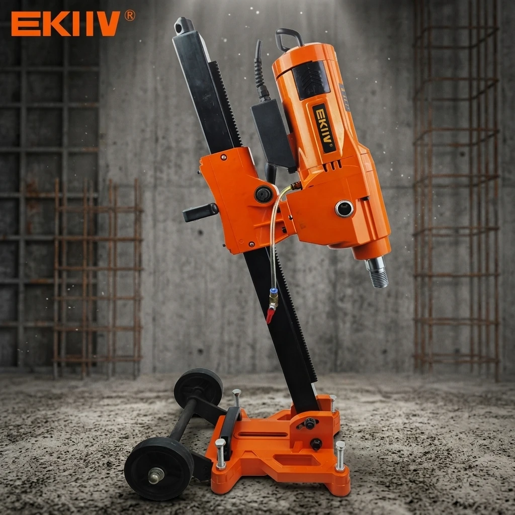 EKIIV Factory Direct Heavy Duty Diamond Core Drill 15-255mm Drilling Range with Step-less Speed Regulation High-end Water Tap
EKIIV Factory Direct Heavy Duty Diamond Core Drill 15-255mm Drilling Range with Step-less Speed Regulation High-end Water Tap