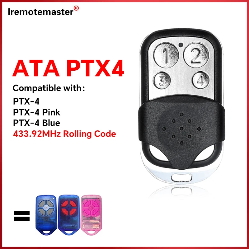 For ATA PTX4 PTX-4 Pink Garage Remote Control for GDO-4v3 GDO-4v4 GDO-4v5 GDO-4v6 GDO-6v1 GDO-6v2 GDO-8v1 GDO-8v2 Gate Opener
For ATA PTX4 PTX-4 Pink Garage Remote Control for GDO-4v3 GDO-4v4 GDO-4v5 GDO-4v6 GDO-6v1 GDO-6v2 GDO-8v1 GDO-8v2 Gate Opener