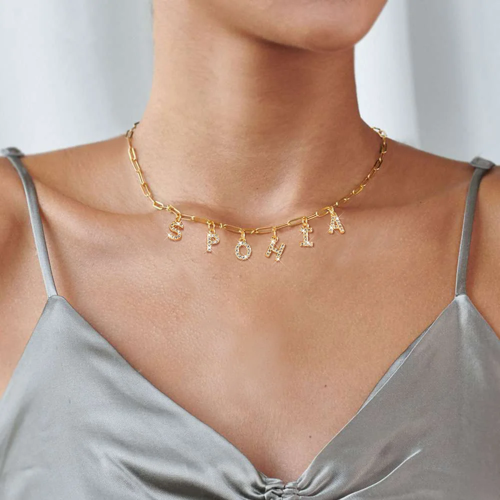 Personalized Initial Name Necklace Stainless Steel Alphabet Letter Pendant Statement Collar Charm Fashion Jewelry Gift For Women Wholesale Dropshipping
Personalized Initial Name Necklace Stainless Steel Alphabet Letter Pendant Statement Collar Charm Fashion Jewelry Gift For Women Wholesale Dropshipping