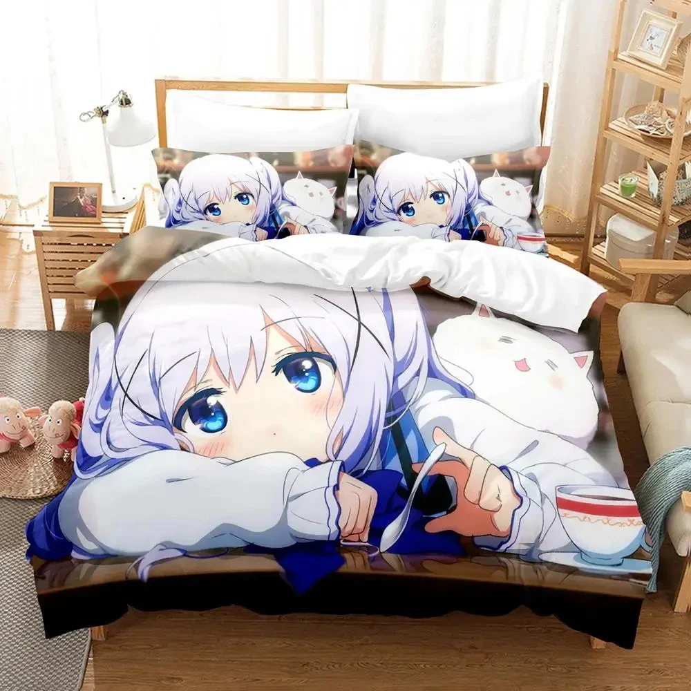 Anime Is the Order a Rabbit Bedding Set Duvet Cover Bed Set Quilt Cover Pillowcase Comforter king Queen Size Boys Adult
Anime Is the Order a Rabbit Bedding Set Duvet Cover Bed Set Quilt Cover Pillowcase Comforter king Queen Size Boys Adult