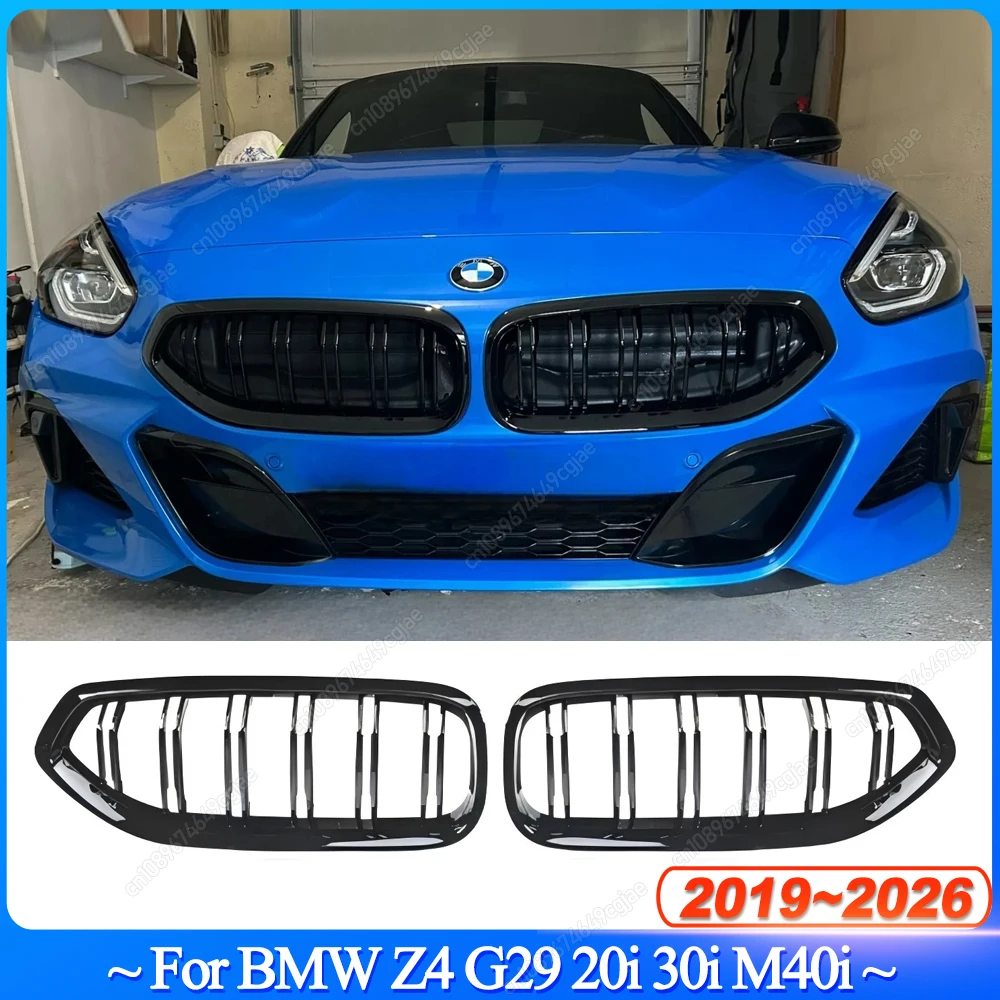 2Pcs For BMW Z4 G29 20i 30i M40i 2019-2026 Car Front Bumper Kidney Grill Grilles Double Line ABS Gloss Black Bodykits Tuning
2Pcs For BMW Z4 G29 20i 30i M40i 2019-2026 Car Front Bumper Kidney Grill Grilles Double Line ABS Gloss Black Bodykits Tuning