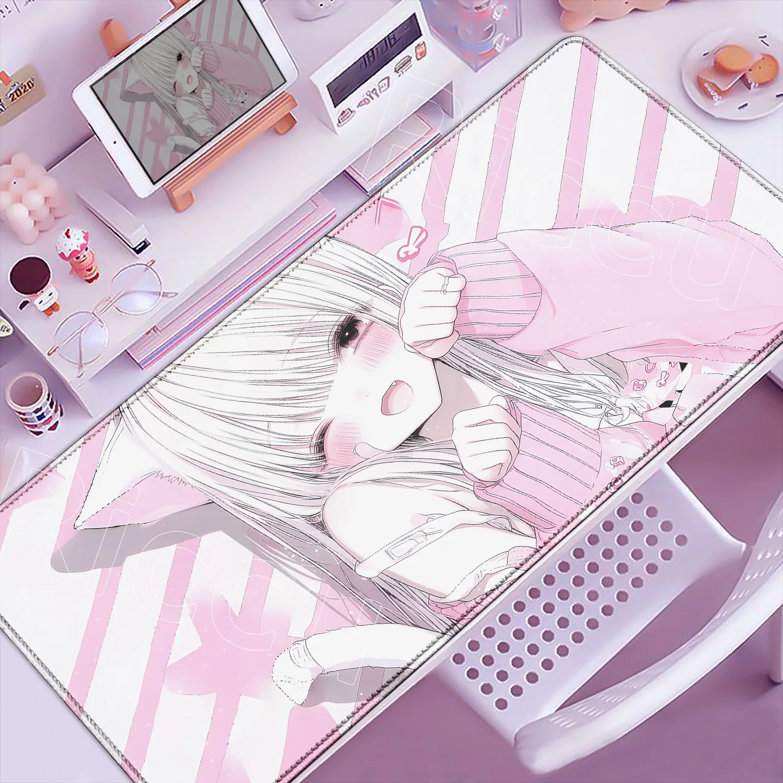 HD Print Cute Pink Anime Girl Mouse Pad Gamer Mousepads 900x400mm XXL Gaming Office Mousepad Desktop Decoration Desk Mat PC Gift
HD Print Cute Pink Anime Girl Mouse Pad Gamer Mousepads 900x400mm XXL Gaming Office Mousepad Desktop Decoration Desk Mat PC Gift