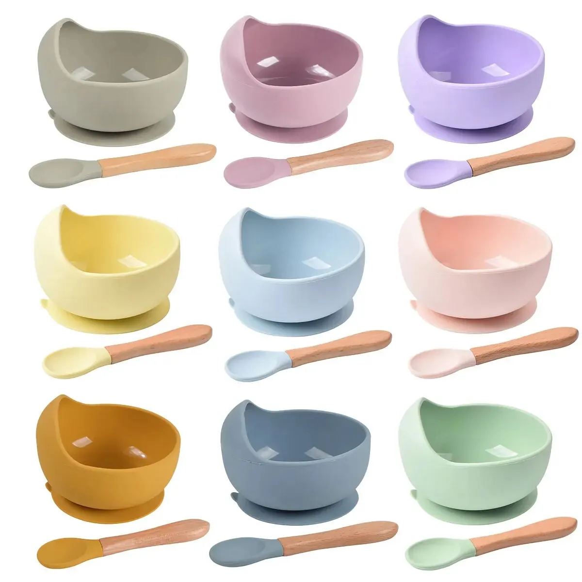 2PCS Silicone Baby Feeding Bowl Tableware for Kids Children Dishes Plate Toddle Training Spoon Tablewar Kitchenware Baby Stuff
2PCS Silicone Baby Feeding Bowl Tableware for Kids Children Dishes Plate Toddle Training Spoon Tablewar Kitchenware Baby Stuff