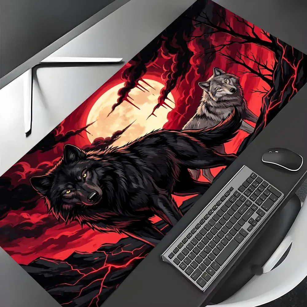 Red Moon Night and Wolf Mouse Pad Large Computer Office Game Table Mats Rubber Anti-slip XXL mouse mat HDP Long Desk Pads
Red Moon Night and Wolf Mouse Pad Large Computer Office Game Table Mats Rubber Anti-slip XXL mouse mat HDP Long Desk Pads