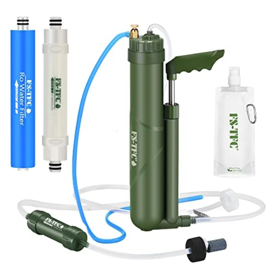 Portable Water Filter Survival Gear High Precision and Large Flow Optional 2 in 1 Water Purification for Hiking, Camping, Trave
Portable Water Filter Survival Gear High Precision and Large Flow Optional 2 in 1 Water Purification for Hiking, Camping, Trave
