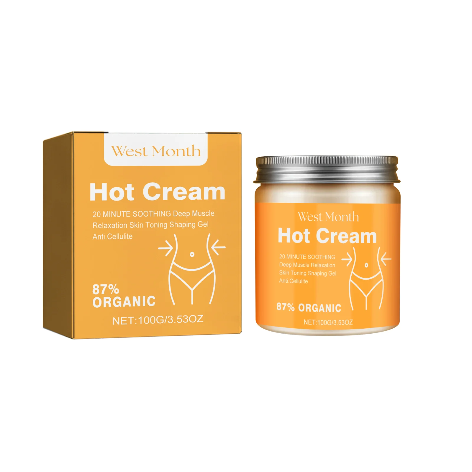 Month Body Care Cream, Massage Skin Legs Arms Waist Body Firming Cream
Month Body Care Cream, Massage Skin Legs Arms Waist Body Firming Cream