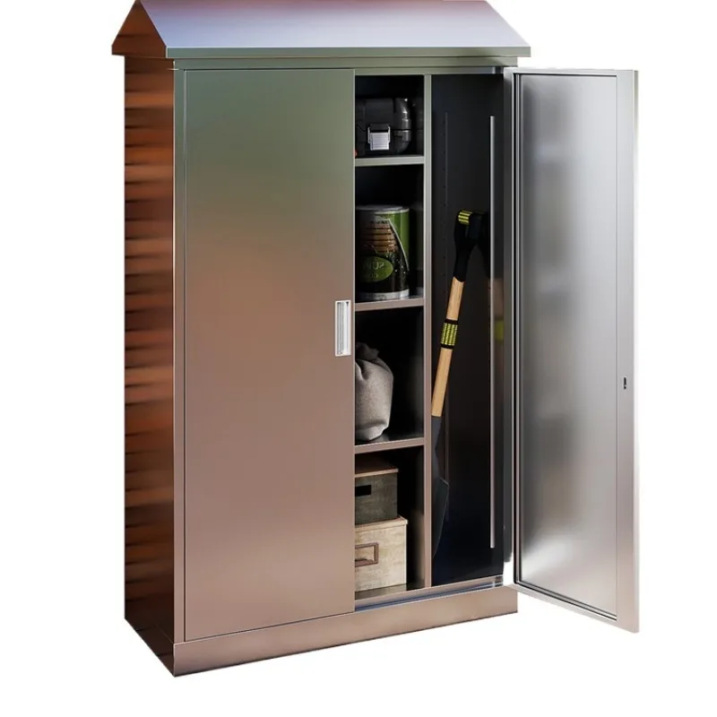 304 stainless steel outdoor locker, garden rainproof sunscreen tool cabinet, garden moisture-proof storage cabinet
304 stainless steel outdoor locker, garden rainproof sunscreen tool cabinet, garden moisture-proof storage cabinet