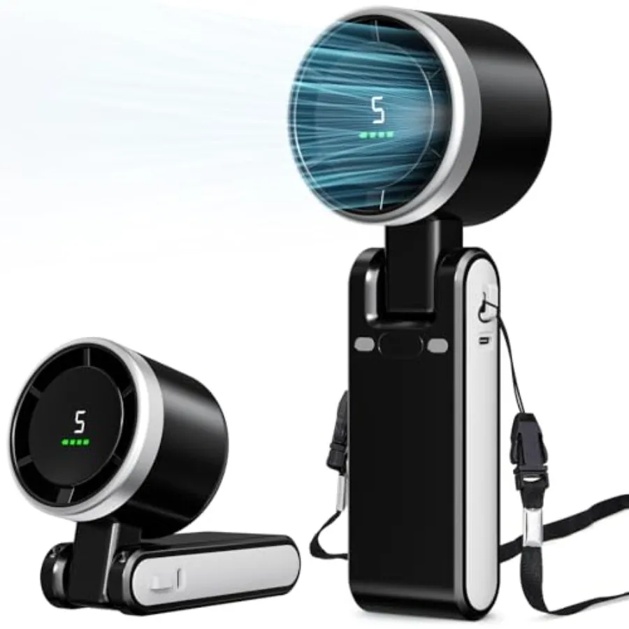Portable Fan, Mini Fan, Handheld Turbo Fan, Portable Rechargeable Fan, 5-Speed, LED Display, Foldable Design
Portable Fan, Mini Fan, Handheld Turbo Fan, Portable Rechargeable Fan, 5-Speed, LED Display, Foldable Design