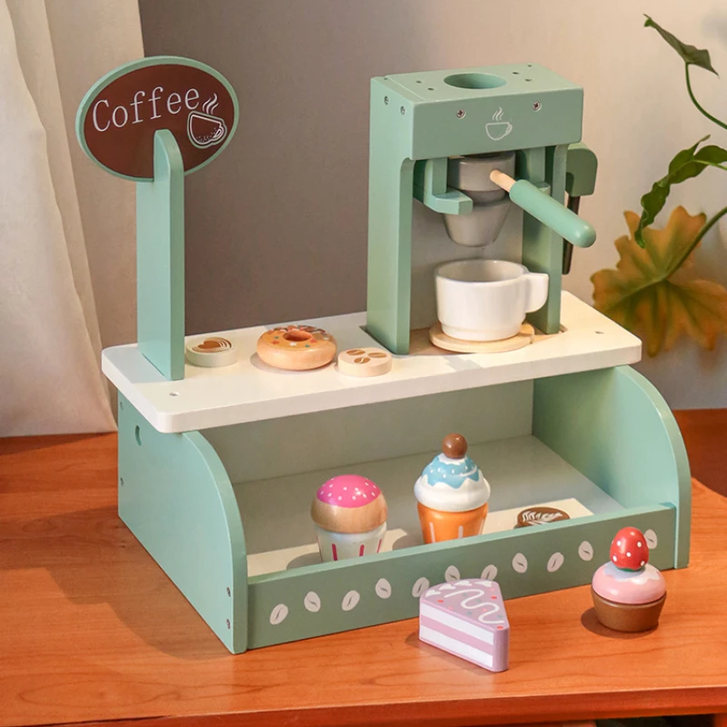 Children's Toys Wood Dessert Shop Ice Cream Coffee Machine Set Miniature Dollhouse Accessories Montessori Board Games Girls Toy
Children's Toys Wood Dessert Shop Ice Cream Coffee Machine Set Miniature Dollhouse Accessories Montessori Board Games Girls Toy