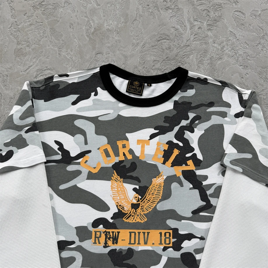 Eagle Camo Thermal Long Sve Loose Fit Crew Ne T-irt ex Casual Sle Pure Cotton Long Sve round Ne T-irt
Eagle Camo Thermal Long Sve Loose Fit Crew Ne T-irt ex Casual Sle Pure Cotton Long Sve round Ne T-irt