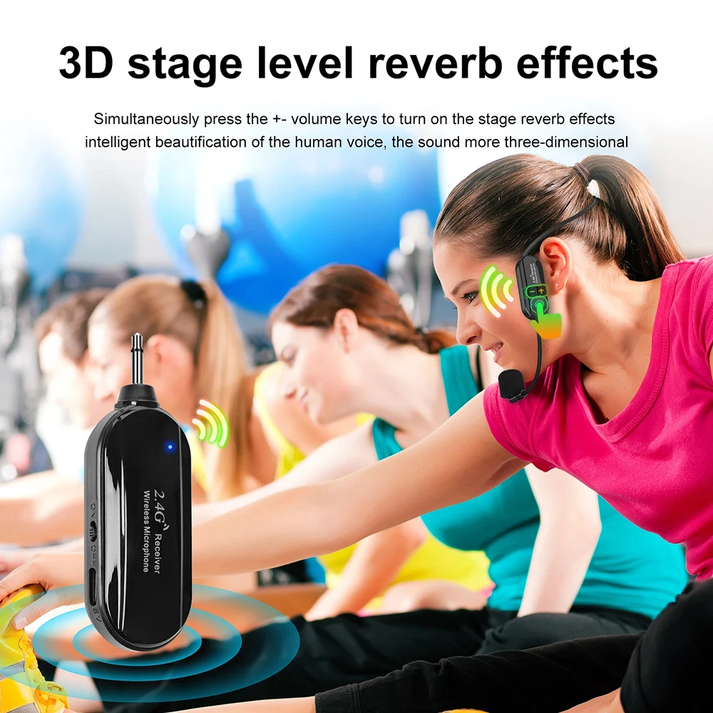 2in 1 Wireless Teacher Speaker Lavalier Microphone Long Range Mic System Performers Fitness Instructors 2.4G Headworn Microphone
2in 1 Wireless Teacher Speaker Lavalier Microphone Long Range Mic System Performers Fitness Instructors 2.4G Headworn Microphone