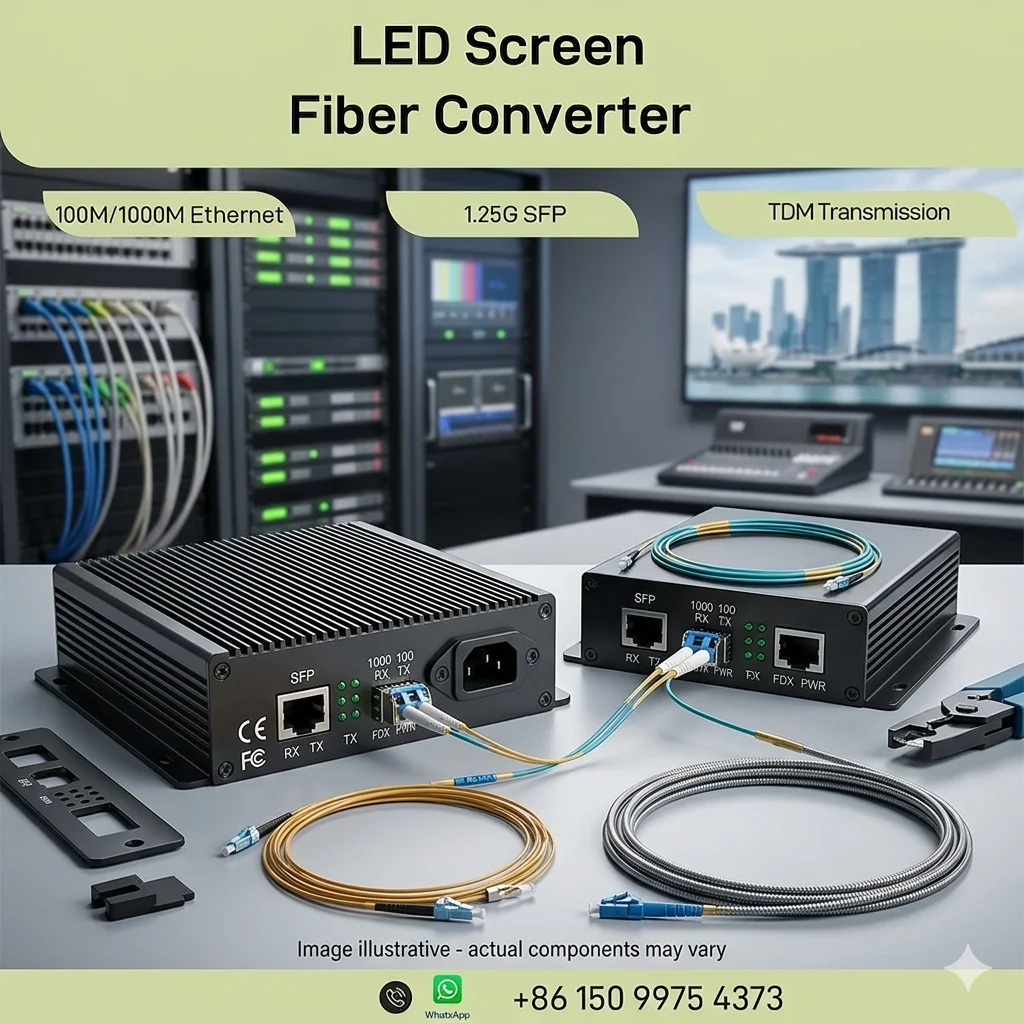 Gigabit LED Fiber Media Converter 1 Port RJ45 1000M to 1.25G Fiber LC SM/MM 20km Plug & Play
Gigabit LED Fiber Media Converter 1 Port RJ45 1000M to 1.25G Fiber LC SM/MM 20km Plug & Play