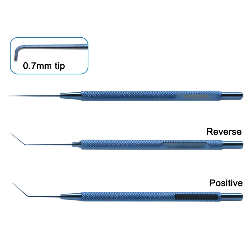 Ophthalmic Hooks Reverse Sinskey Hook Titanium Alloy Lens Manipulator Hook 0.7mm Tip High Quality Ophthalmic Instrument
Ophthalmic Hooks Reverse Sinskey Hook Titanium Alloy Lens Manipulator Hook 0.7mm Tip High Quality Ophthalmic Instrument