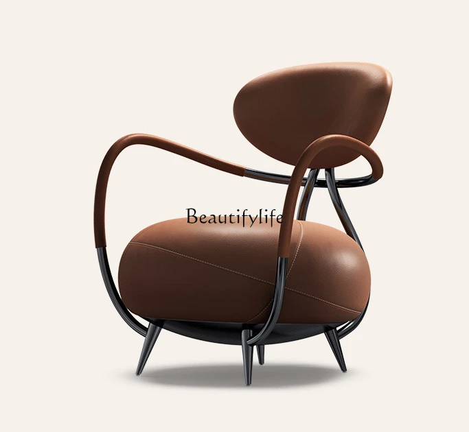 Light Luxury Leather Lounge Chair Living Room Villa Italian Minimalist Couch
Light Luxury Leather Lounge Chair Living Room Villa Italian Minimalist Couch