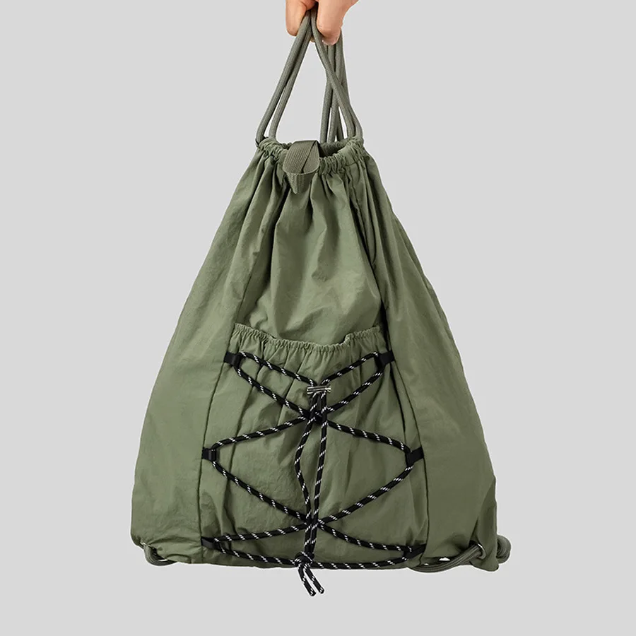 Japanese Casual Drawsting Backapks for Women Lightweight Nylon Outdoor Backpack Large Capacity Travel Bags 2025
Japanese Casual Drawsting Backapks for Women Lightweight Nylon Outdoor Backpack Large Capacity Travel Bags 2025
